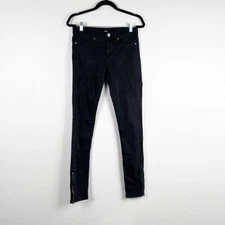 BDG Urban Outfitters Womens Mid Rise Zipper Cuff Pants Black Sz 26