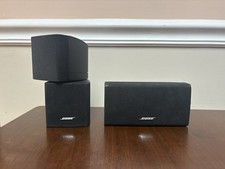 Bose Center Channel Speaker Horizontal Double Cube Black Acoustimass Lifestyle