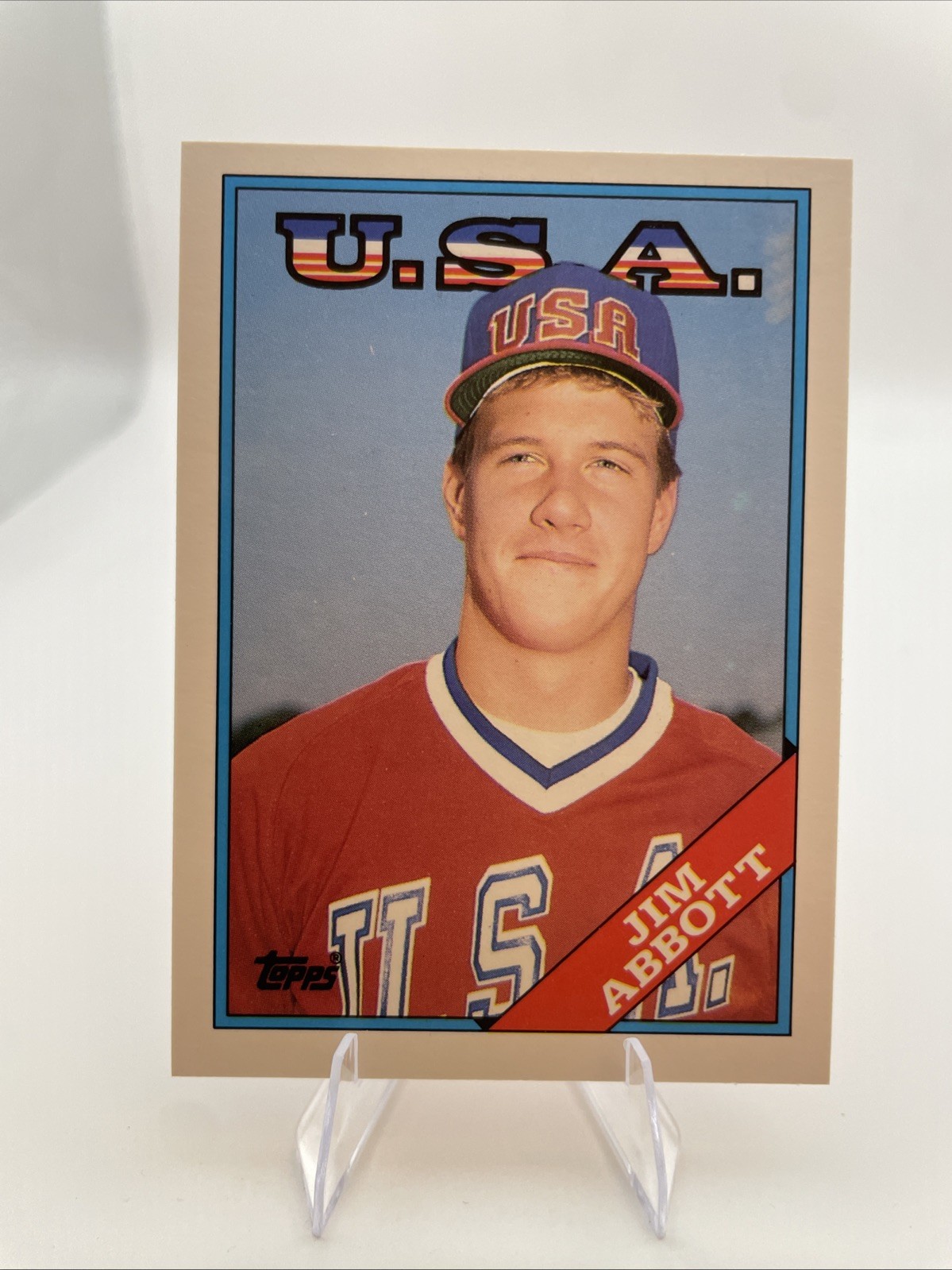1988 Topps Traded - Jim Abbott #1T (RC) (B762)