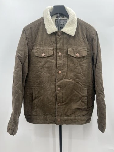Brooklyn Cloth Brown Corduroy Sherpa Lined Trucker Jacket NWT - Size M - product listing photo