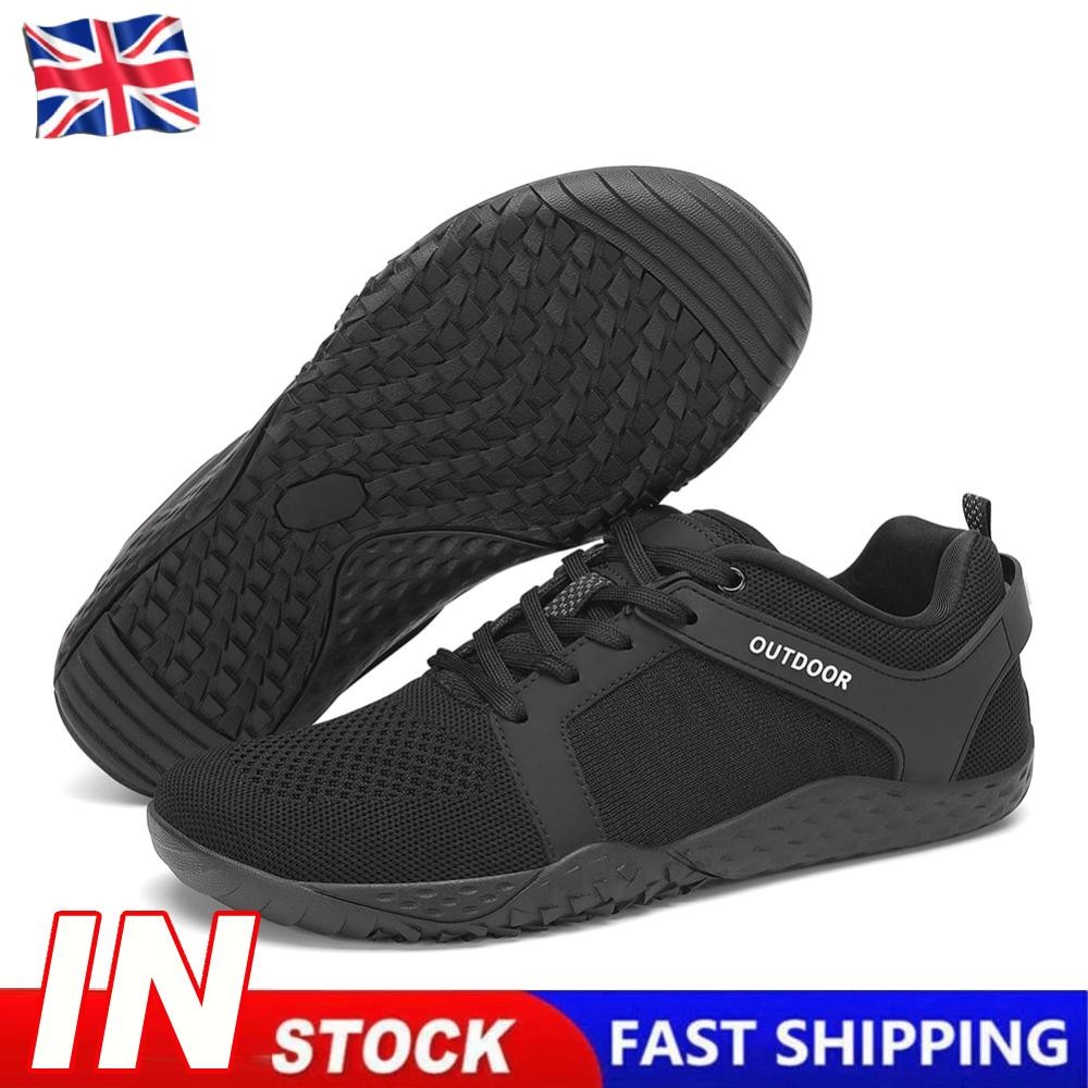 APL Scarpe larghe a piedi nudi scarpe da allenamento stringate traspiranti per allenamento (nero 39)