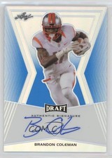 2014 Leaf Metal Draft Blue Prismatic 43/50 Brandon Coleman #BA-BC2 Auto 0b2