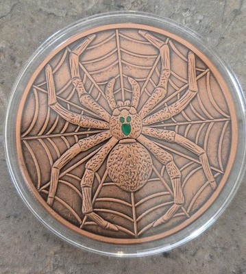 Spider 5 oz Glow in the Dark Copper Round (New in Capsule)