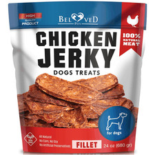 Chicken Jerky Dog Treats 1.5 lb Human Grade, Grain Free Organic Dog Snacks