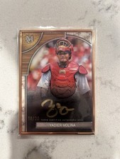 2025 Topps Museum Baseball Yadier Molina Framed Auto #/20 St. Louis Cardinals