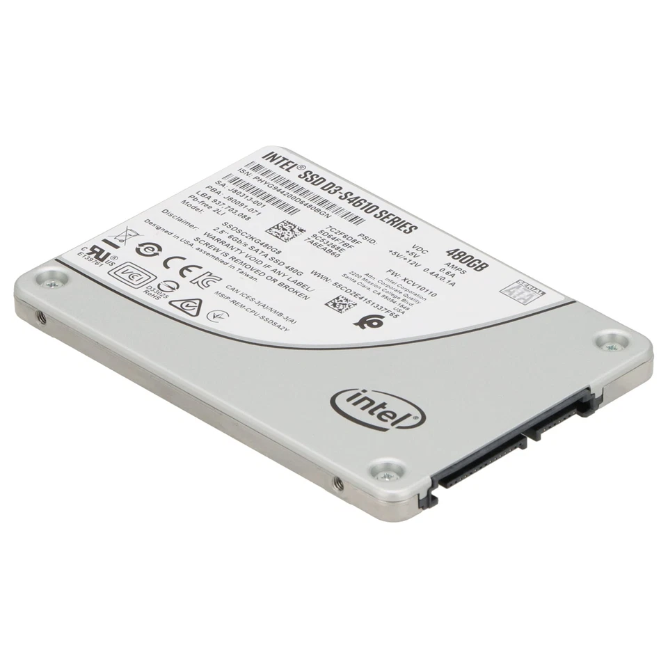 Intel SATA-SSD D3-S4610 Series 480GB SATA 6G 2,5" - SSDSC2KG480G8