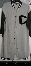 Womans Long Baseball Style Jacket Size XL