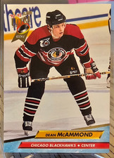 1992-93 Fleer Ultra Dean McAmmond #40 Chicago Blackhawks