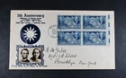 Jul 7 1942 FDC USA Scott # 906 Crosby Cachet VF Cover Block of 4 Stamps China