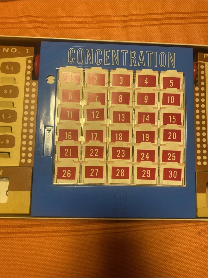 1961 Milton Bradley Concentration Board Game Fourth 4th Edition Complete Vintage - Image 2 of 4