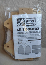 Home Depot Kids Workshop 'LIL TOOLBOX' Set Wood Kit Wooden, NEW Sealed