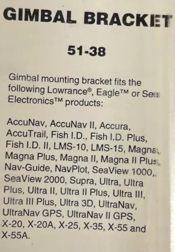 OEM Lowrance Eagle LEI GB-1 Gimbal Mount Bracket Mounting Hardware - 第 2/2 張圖片