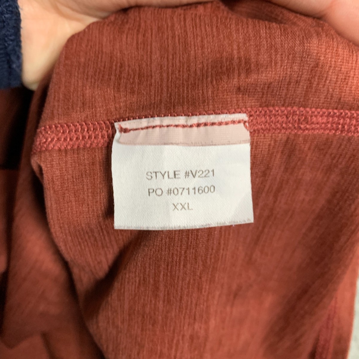 Vuori Ease Performance 2.0 Shirt Men's XXL 2XL Rust Half Zip Long Sleeve Active View 5