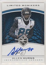 2016 Panini Limited Monikers Spotlight Silver 9/25 Allen Hurns #LM-AHS Auto x5u