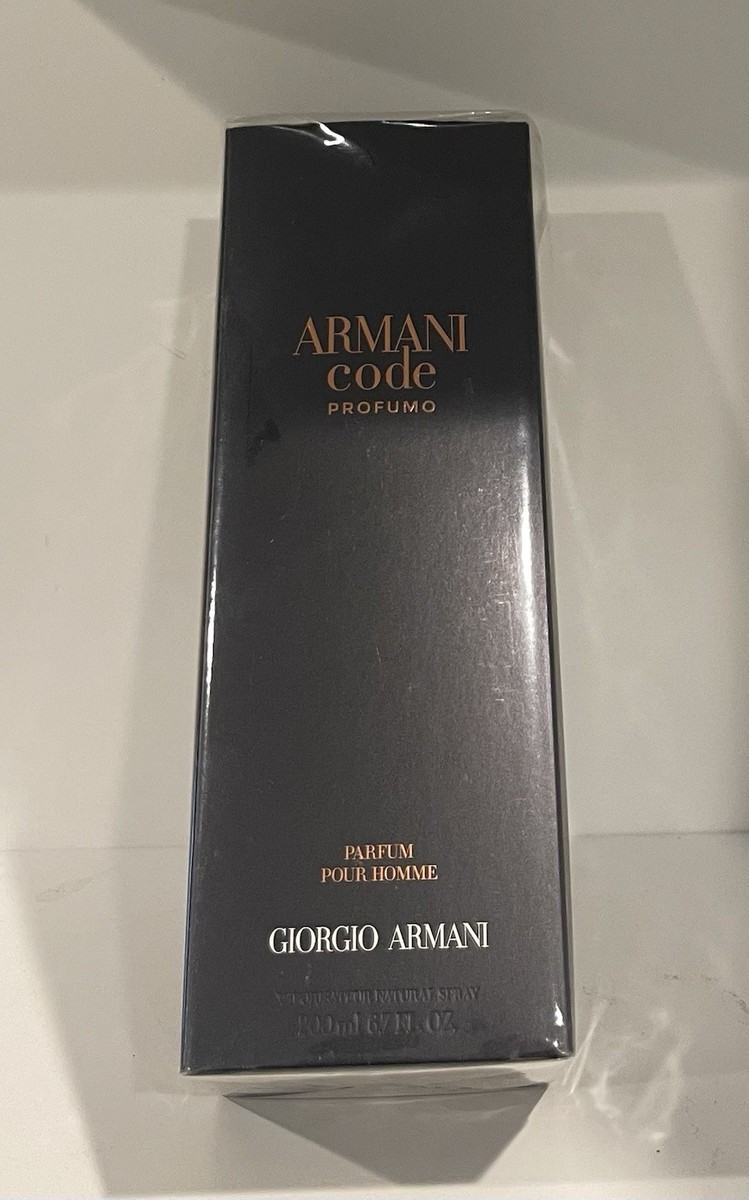 GIORGIO ARMANI CODE PROFUMO PARFUM POUR HOMME 200ML (6.7 FL OZ) | eBay