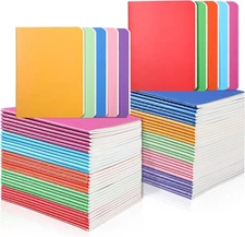 60 Pack Small Colorful Blank Notebook Bulk,A6 Pocket Notepads Mini Journal Se...