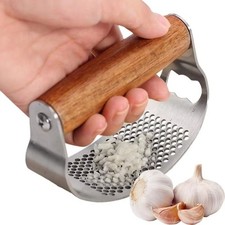 Stainless Steel Garlic Masher Manual Garlic Mincer Honeycomb Design Garlic Press