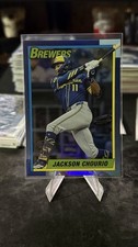 2025 Topps Update - 35th Anniversary Jackson Chourio U90-8 Blue Rainbow Foil