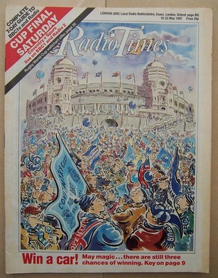 Radio Times/1987/FA Cup Final/Coventry Spurs/Patrick Stewart/Imran Khan/Olivier