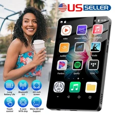 4.0" WiFi Bluetooth MP5 MP3 Player Touch Screen HiFi Music Android Support 256GB