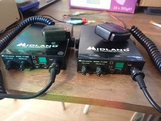 CB Radio Midland 77 099 Two Radios with microphones