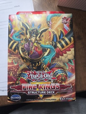 New Sealed Yugioh FIRE KINGS Structure Deck 1X Rare Hard to Find