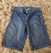 Boys Wrangler Denim Carpenter Blue Jean Shorts Size 14 Adjustable Waist