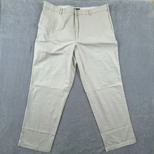 Dockers Relaxed Fit Pants Mens 40x32 Khakis Chino Flat Front Casual Slash Pocket