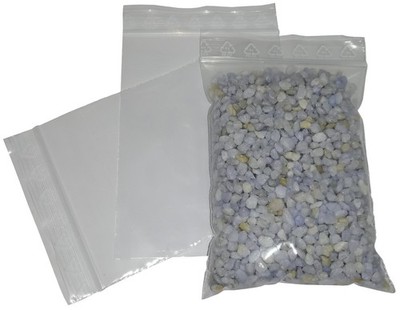 200 Druckverschlussbeutel Kunststoffbeutel transparent Zipper 120x170mm 90mµ