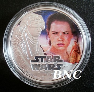 STAR WARS 2016 - The Force Awakens ''Rey'' - 3.Ausgabe - 1 Unce Silber