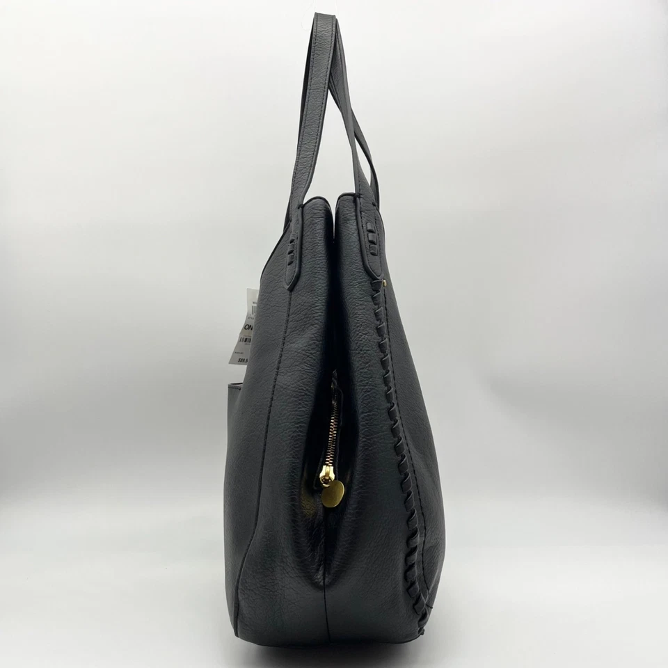 Style & Co Black Soft Whipstitch 4-Poster Tote Bag - Image 3 of 4