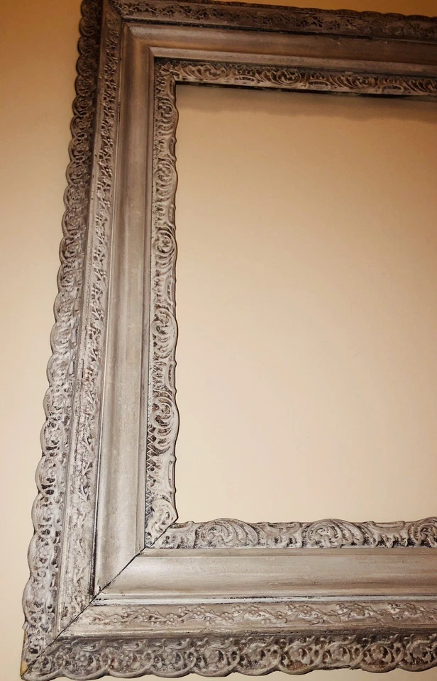 Antique Ornate And Wooden Wall Picture Frame 17”x14” Picture Capacity  - Image 4 of 4