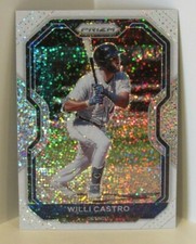 Willi Castro 2021 Panini Prizm WHITE SPARKLE SSP Detroit Tigers