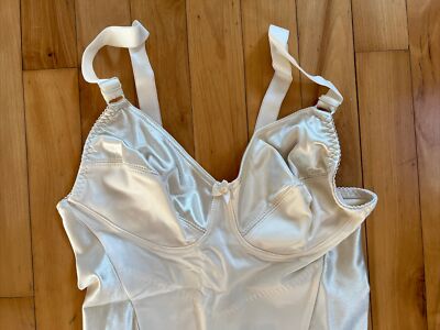 Vintage DELICATES Body Slimmer Shapewear Slip Dress Size 36B - Ivory - NOS  | eBay