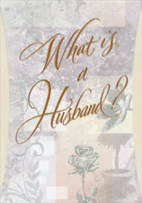 Designer Greetings What Is A Husband Top Fold Birthday Card