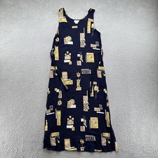 Vintage Connie Choi Women’s Floral Rayon Sleeveless Dress Size Large USA Made