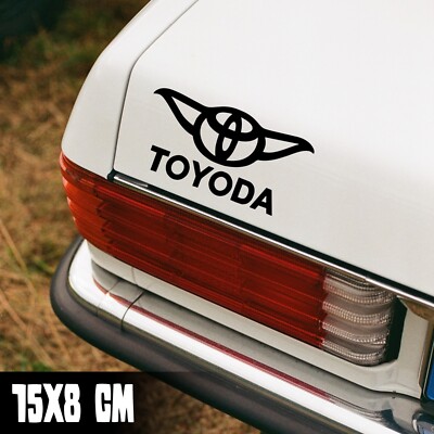 AUTO AUFKLEBER ''TOYODA'' 15X8CM TOYOTA STAR WARS STICKER FUN JDM YO#0048