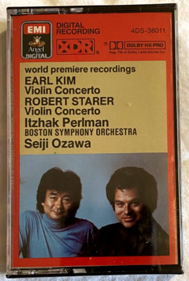 KIM/STARER Violin Concertos ITZAK PERLMAN Rare XDR BOSTON SYMPHONY ORCHESTRA