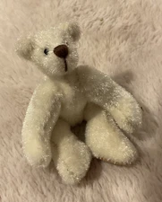 World of Miniature Bears By Theresa Yang 2.5" Plush WHITE jointed signed bear
