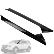 Fit For 2011-2019 Ford Explorer Windshield Outer Trim Pillar Molding RH+LH Side