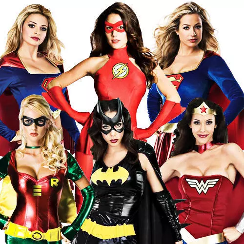 Sexy Superhero Costumes Womens Comic Book Movie Ladies Adult Fancy Dress  Outfit