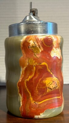Vintage Cylindrical Marble Lighter Missing parts