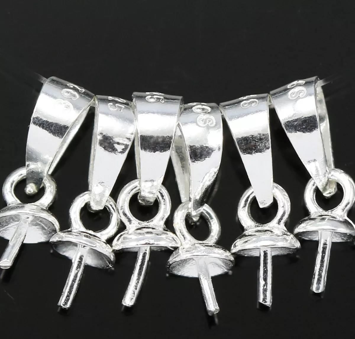 Sterling silver pendant best sale findings