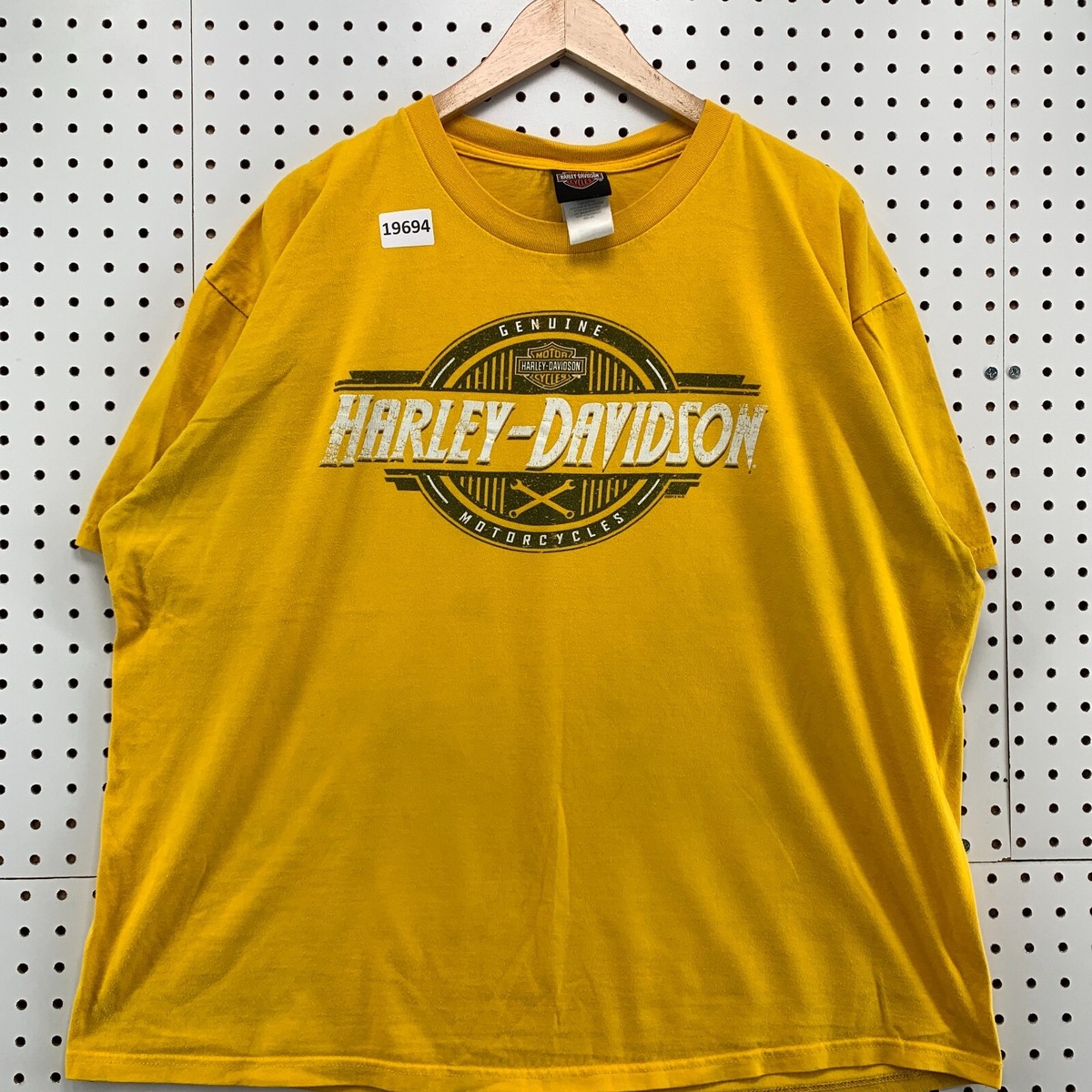 サンダー　ライトニング　Harley-Davidson Tシャツ 2XL Harley Davidson Shirt Mens 2XL Yellow Southern Thunder Southaven