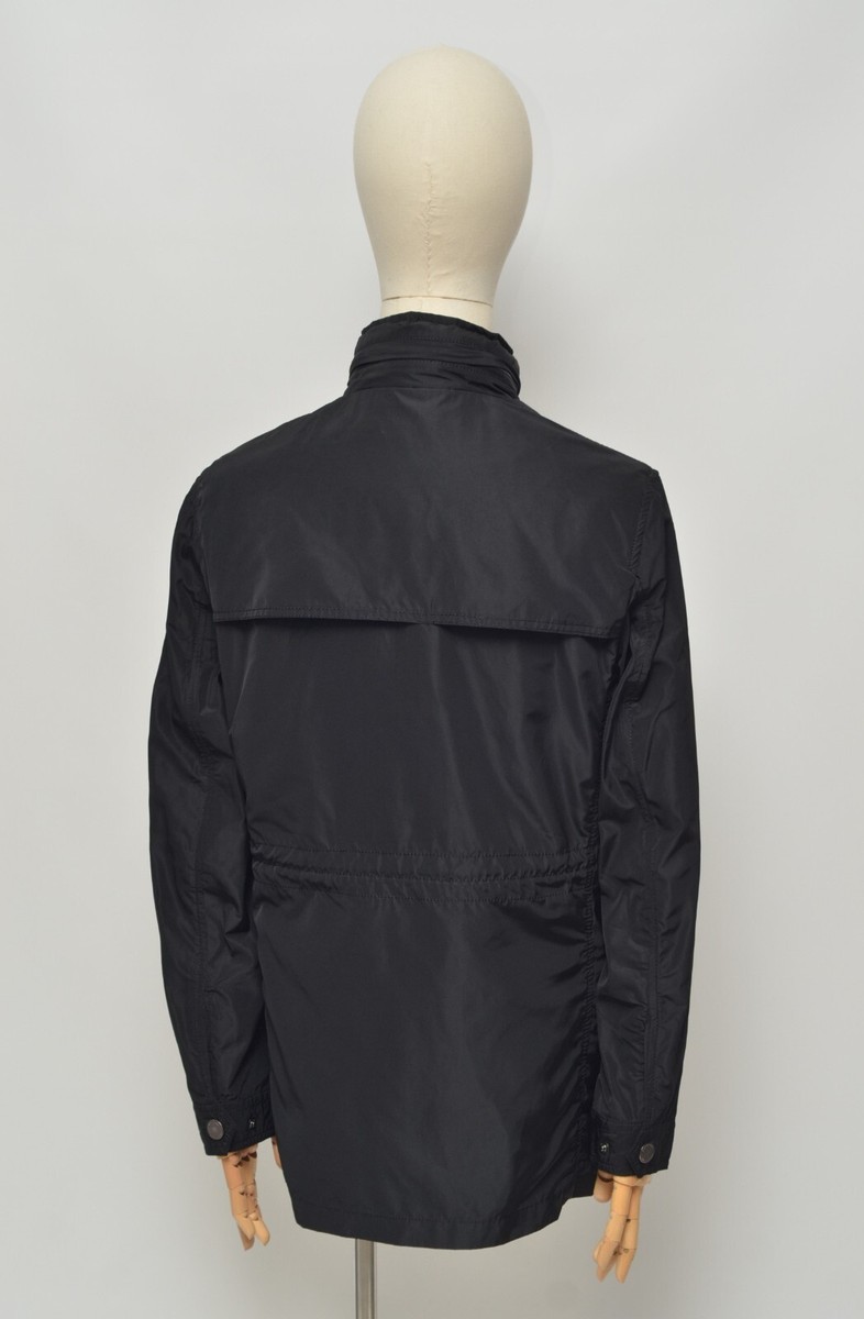 Burberry London Men's Black Nylon Nova Check Jacket Size S-M Burberry London Men's Black Nylon Nova Check Jacket Size S-M