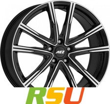 4x AEZ Montreal black/polished 7.5x18" ET49.5 LK5 114.3 ML 67.1 Alufelgen 18 ...