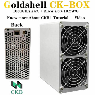 Original New Goldshell CK-BOX 1050GH/s ±5% ASIC Miner WIFI Function Without PSU