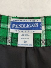 VGT 90's Pendleton Classic Blazer Jacket Plaid Double Breasted Womens Sz 10 NOS