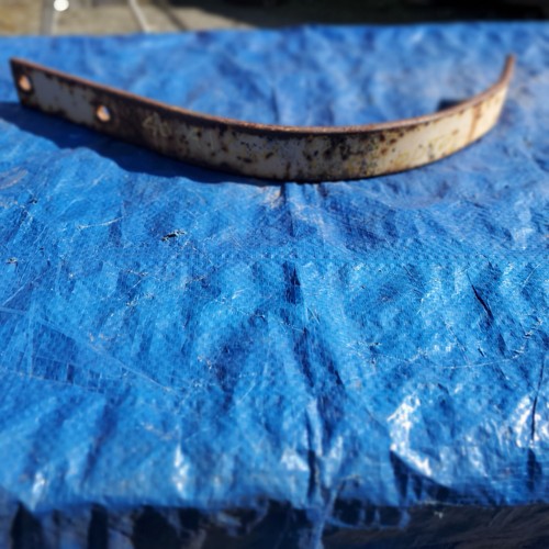 1940- 1941 Lincoln Left Front Outer Bumper Bracket. Used Ad#2217 - Foto 14 di 20