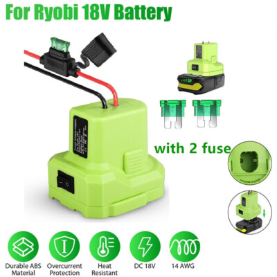 #ad #ad DIY Power Wheel Battery Adapter Connector Holder w 2 Fuse for Ryobi 18V 14 Gauge $10.80
